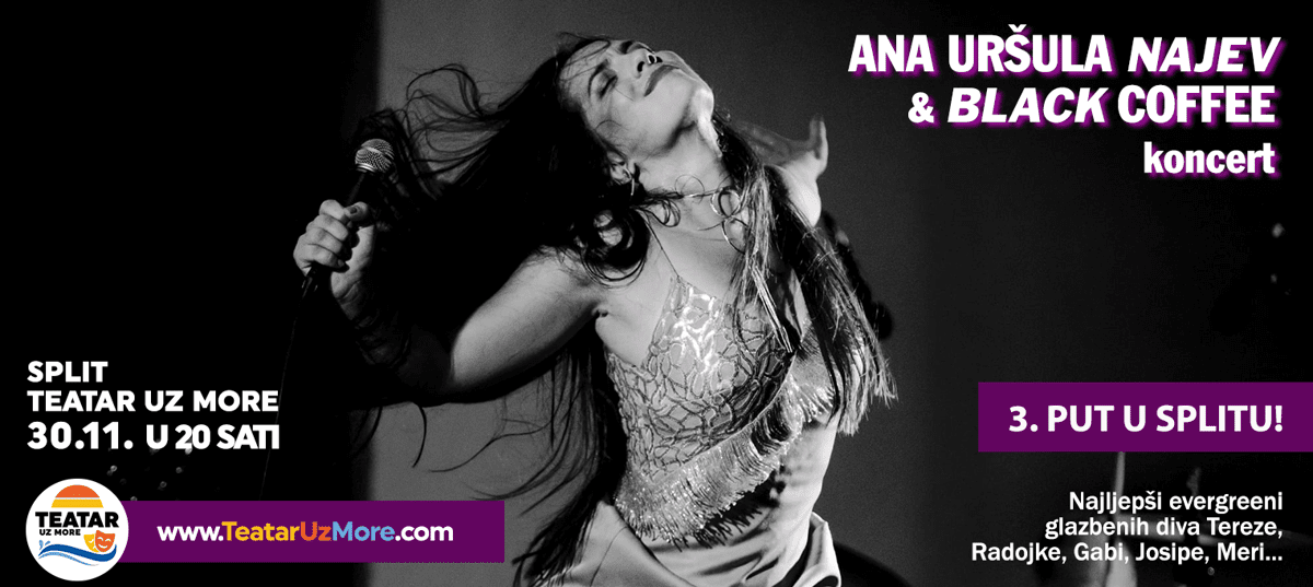 I TREĆI KONCERT USKORO RASPRODAN! Ana Uršula Najev & Black Coffee osvajaju publiku