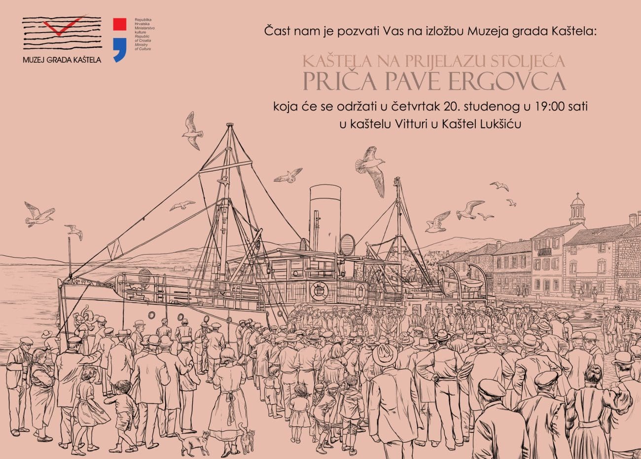 Otvorenje izložbe “Kaštela na prijelazu stoljeća – priča Pave Ergovca” u kaštelu Vitturi