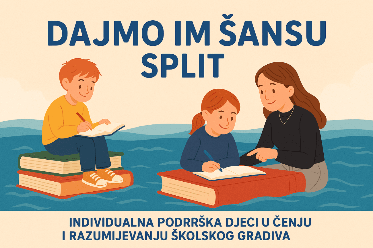 Program „Dajmo im šansu – Split” nastavlja pružati podršku djeci u učenju