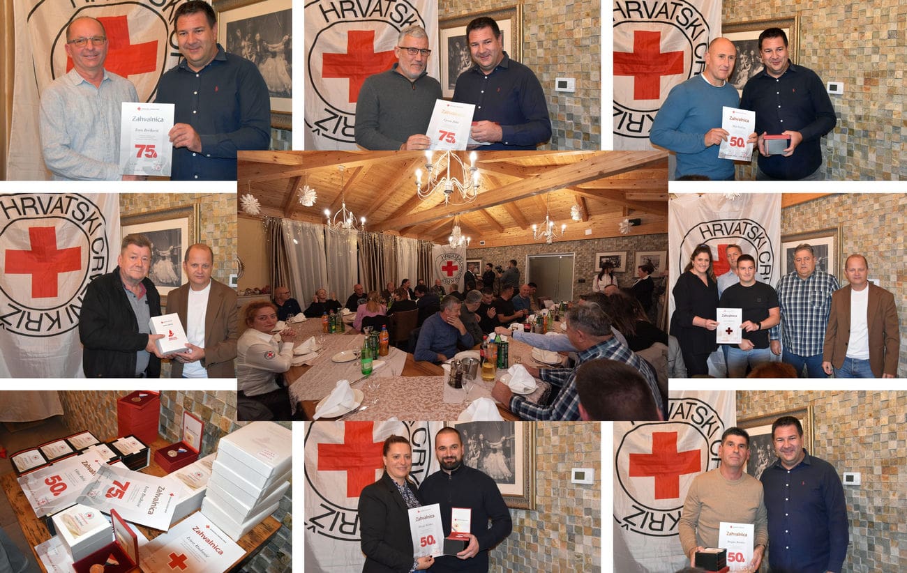 ONI SU PONOS KAŠTELA Uručena priznanja višestrukim dobrovoljnim darivateljima krvi