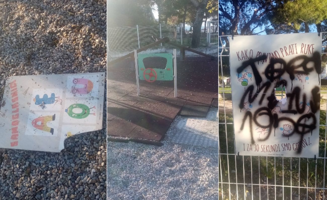 Devastirano dječje igralište na Gripama, vandali ponovno uništili opremu