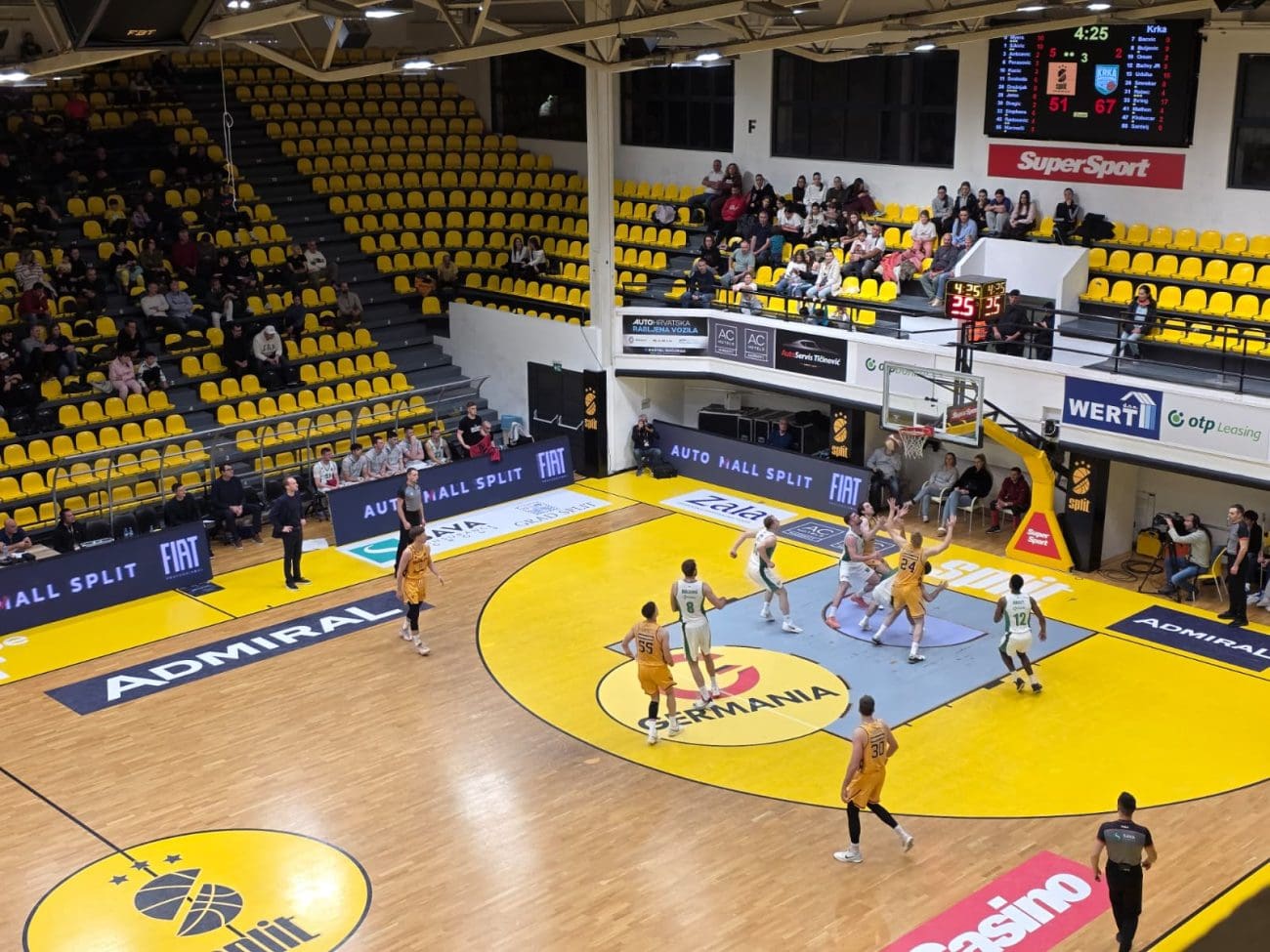 SPLIT – KRKA 80-91: Žuti poraženi na domaćem terenu