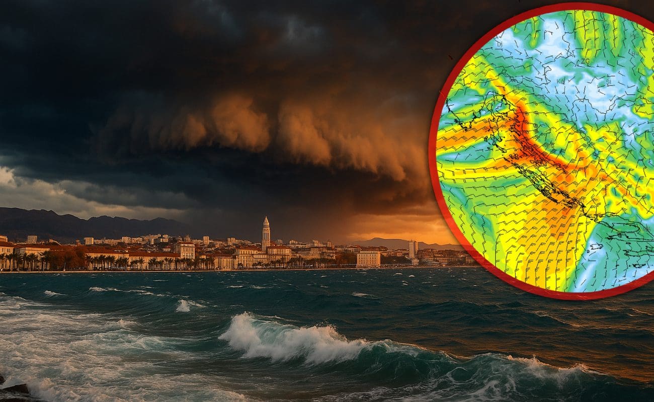 Prvi prodor ovog studenog, danas će mjestimice biti neverina. Bura će najaviti hladnije noći i jutra, u Dalmatinskoj zagori bit će blizu i mraz