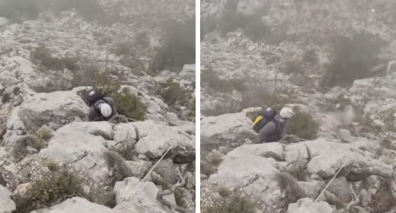 Planinar se spuštao niz Biokovo kada je nastao odron. Prava je sreća da ispod nije bilo nikoga