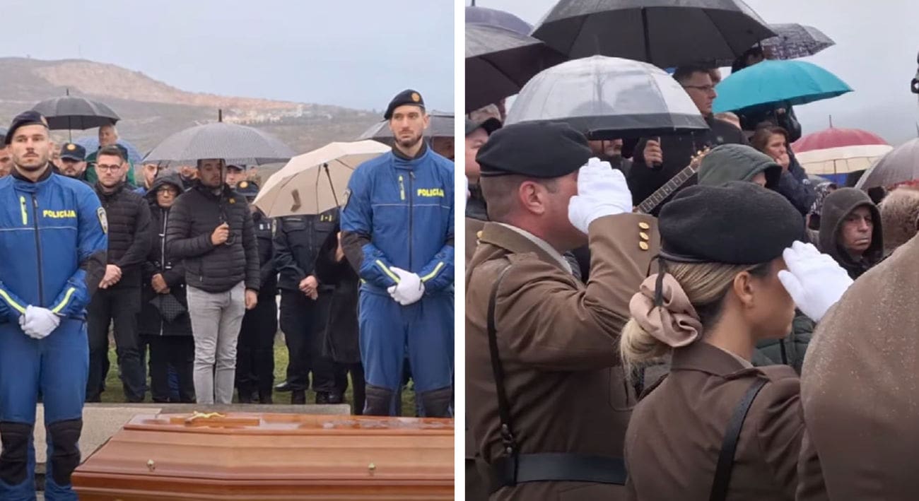 Tuga u Dugopolju: Na posljednji počinak ispraćen Željko Perišić