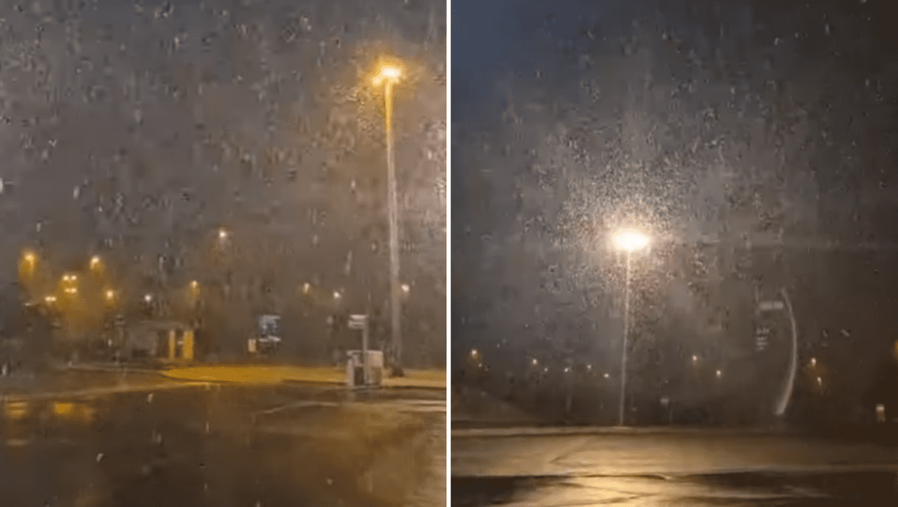 VIDEO Snijeg počeo padati u dijelu Dalmatinske zagore