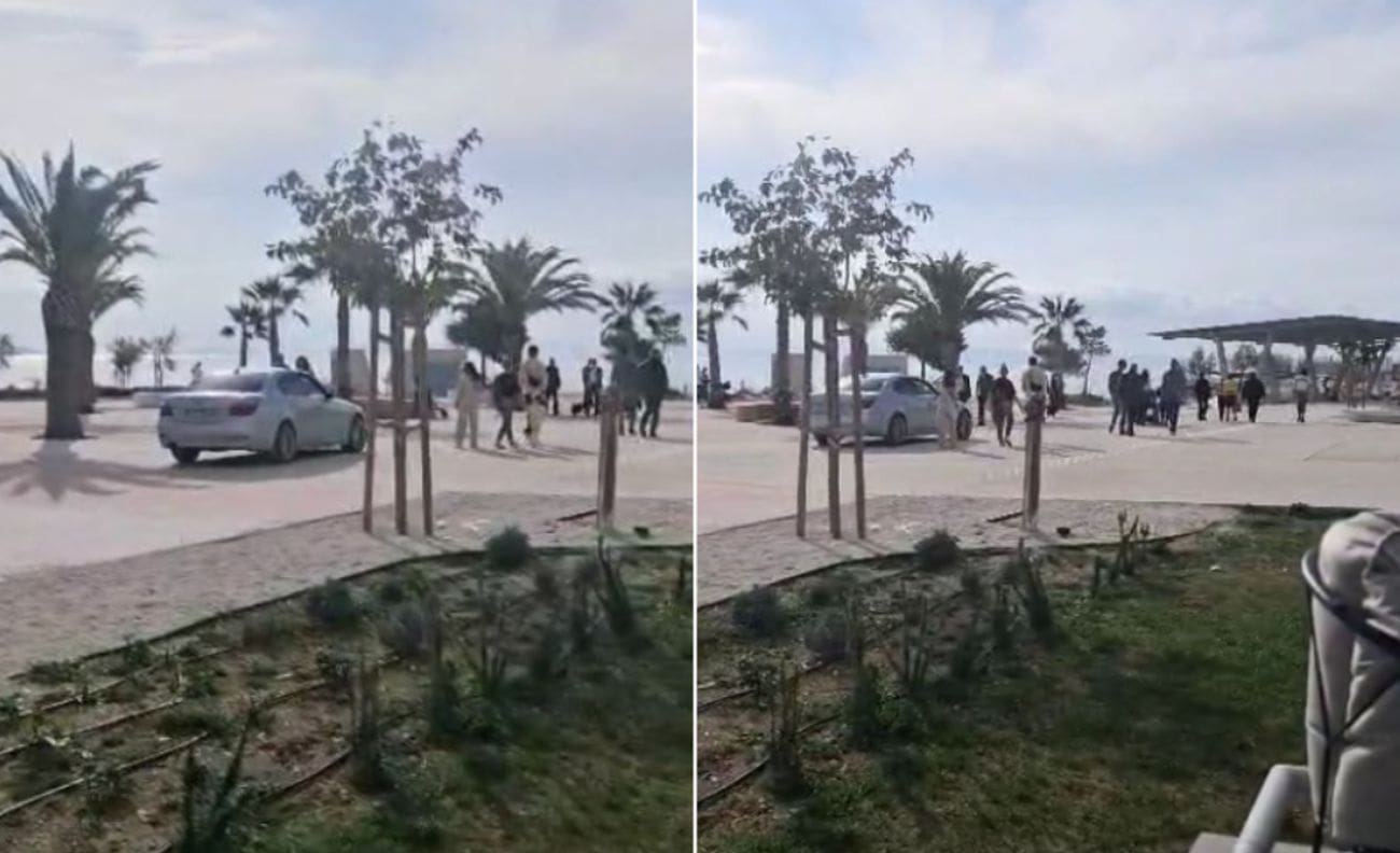 VIDEO Neki lik vozio BMW-a po Žnjanu, pogledajte snimku