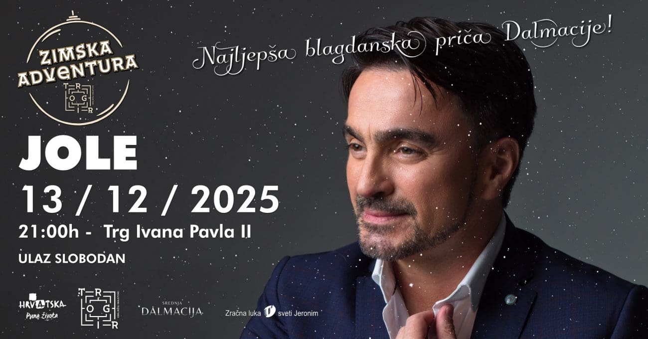 Glazbeni program Zimske Adventure u Trogiru nastavlja se uz velika imena domaće scene: sinoć Aerodrom, večeras Jole!