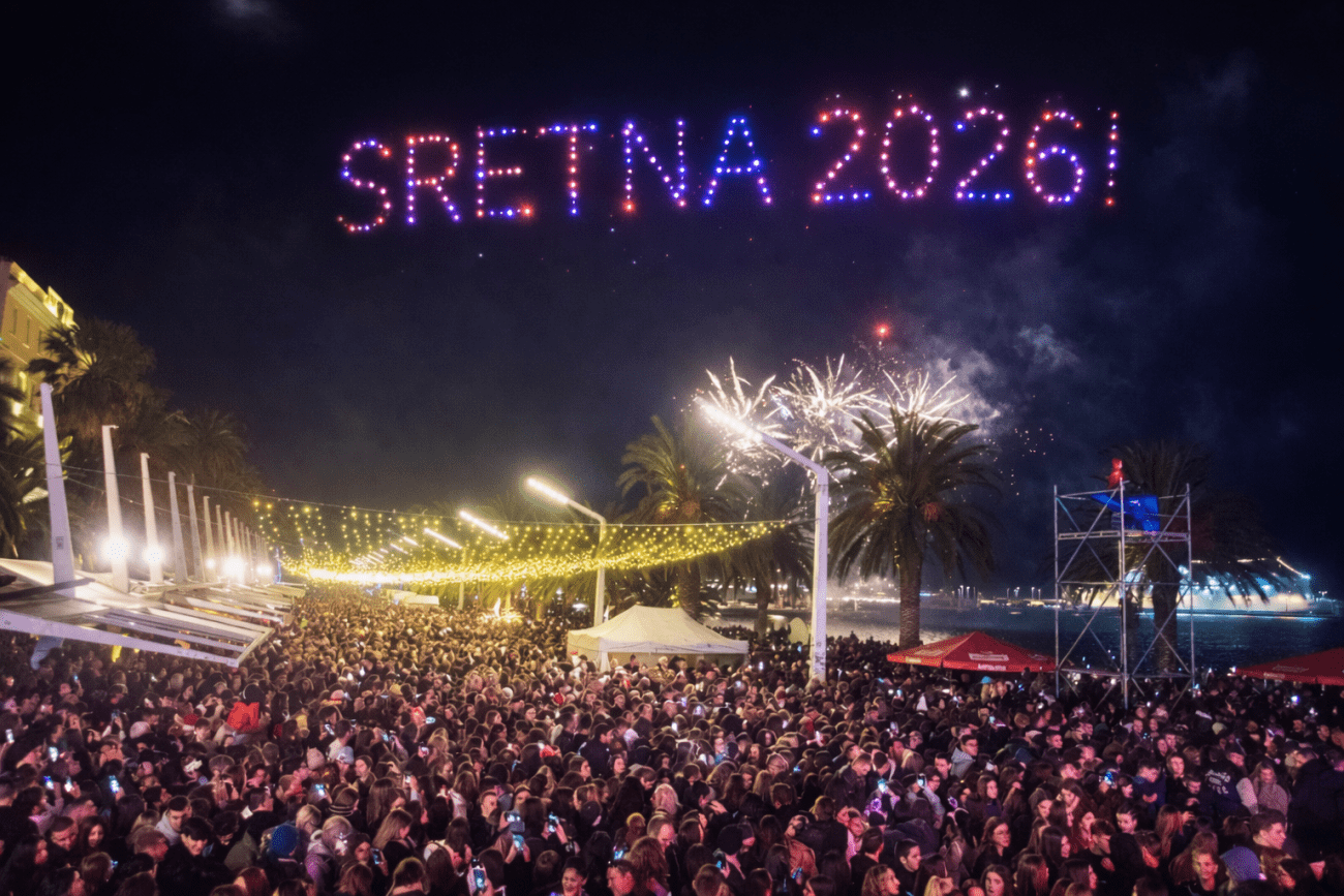 Split u Novu 2026. ulazi uz spektakularni dron show iznad luke i koncertni program na Rivi