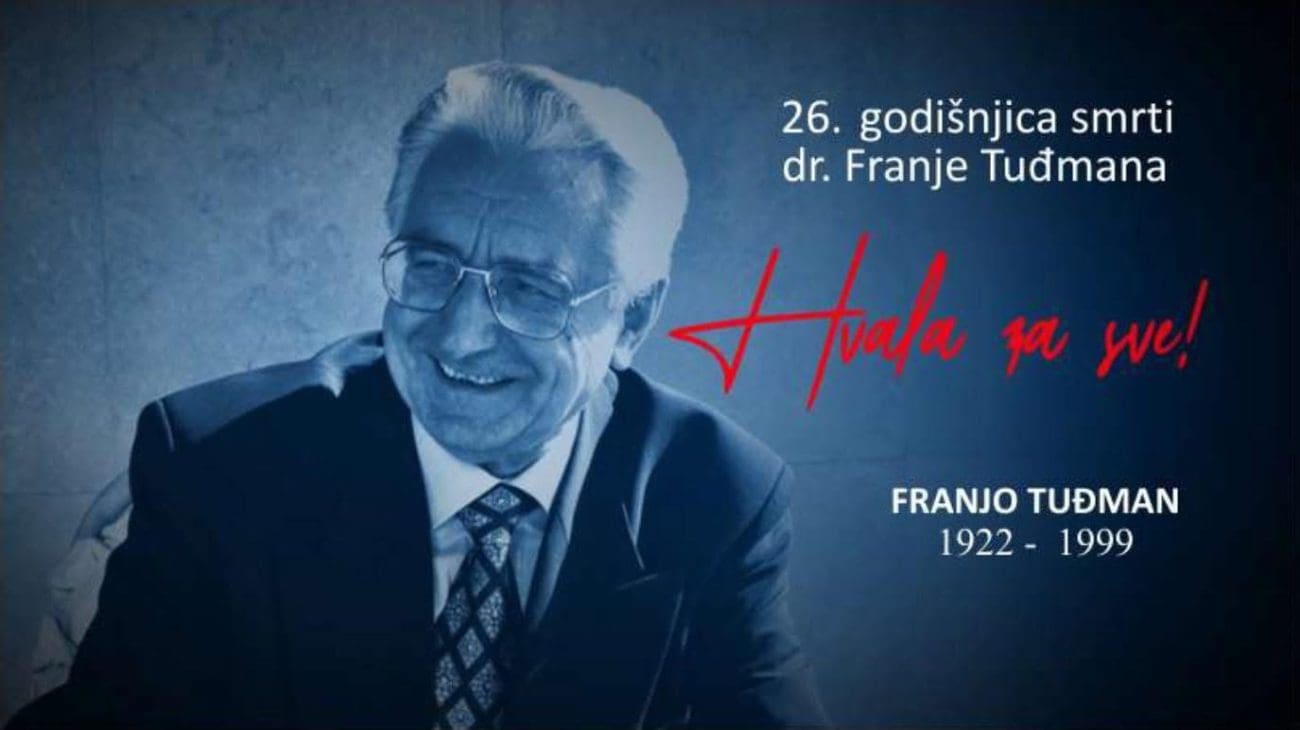 Sinj obilježava 26. obljetnicu smrti prvog hrvatskog predsjednika Franje Tuđmana