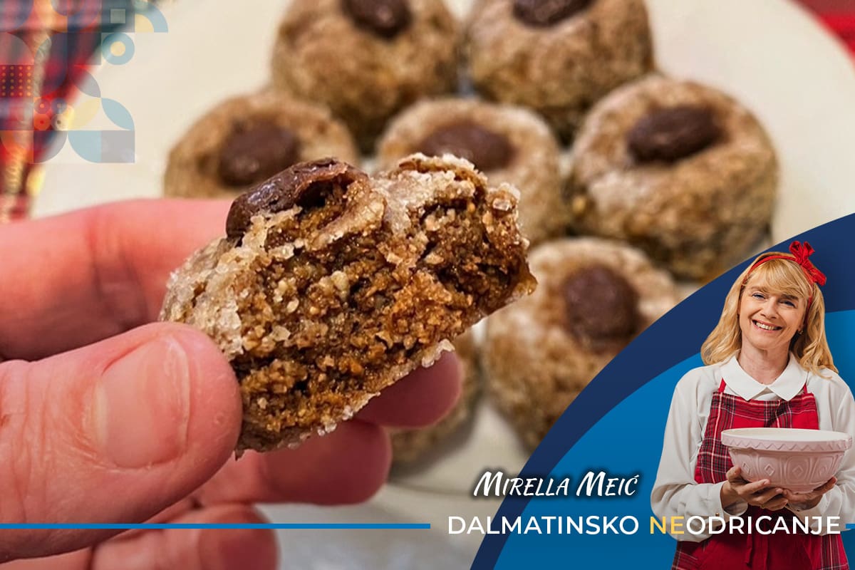 DALMATINSKO NEODRICANJE Kolačići koje ćete obožavati uoči Božića, dugo traju, a u njih idu lješnjaci i espresso
