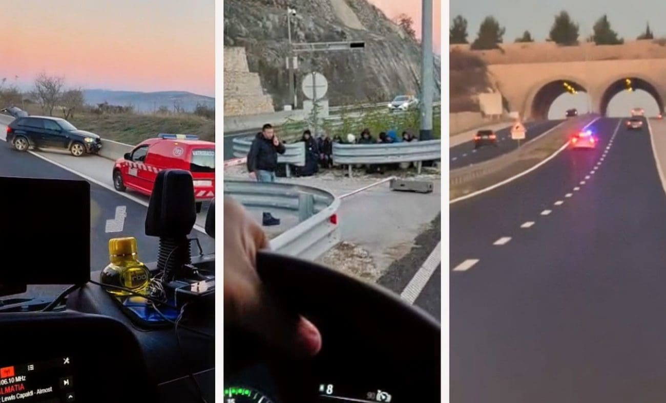 VIDEO Šokantne scene na Dalmatini: prevozio migrante u BMW X5 u suprotnom smjeru!
