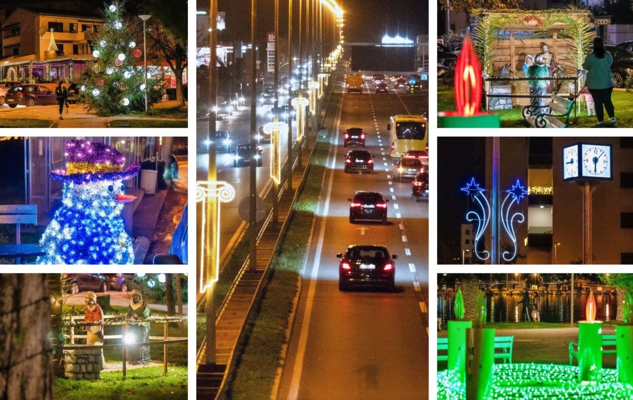 Uzduž cijele ceste od Lovrinca do Šina osvanula lijepa novosti. Posjetili smo tri istočna splitska kvarta, evo kako su okićeni u Adventu