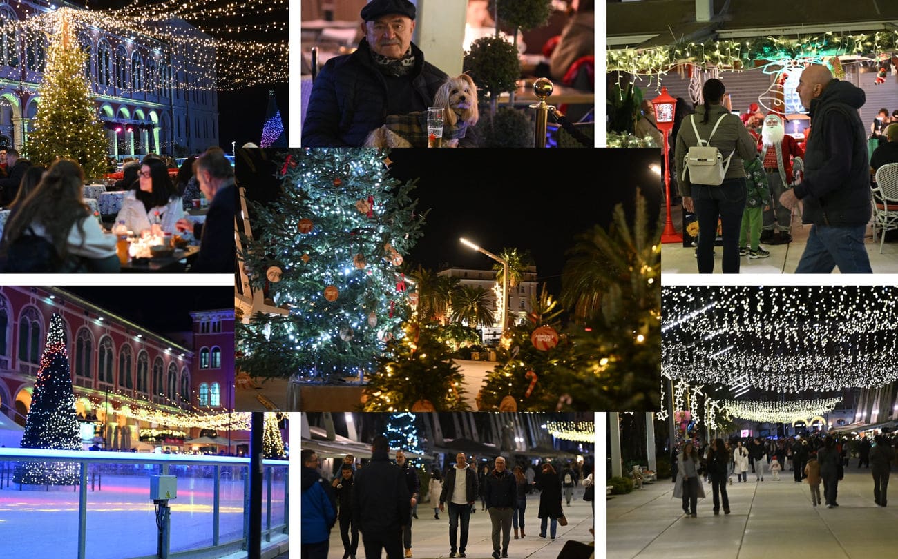 Adventski šušur preplavio Split: Grad zablistao u blagdanskom ruhu, predivan je i pun ljudi