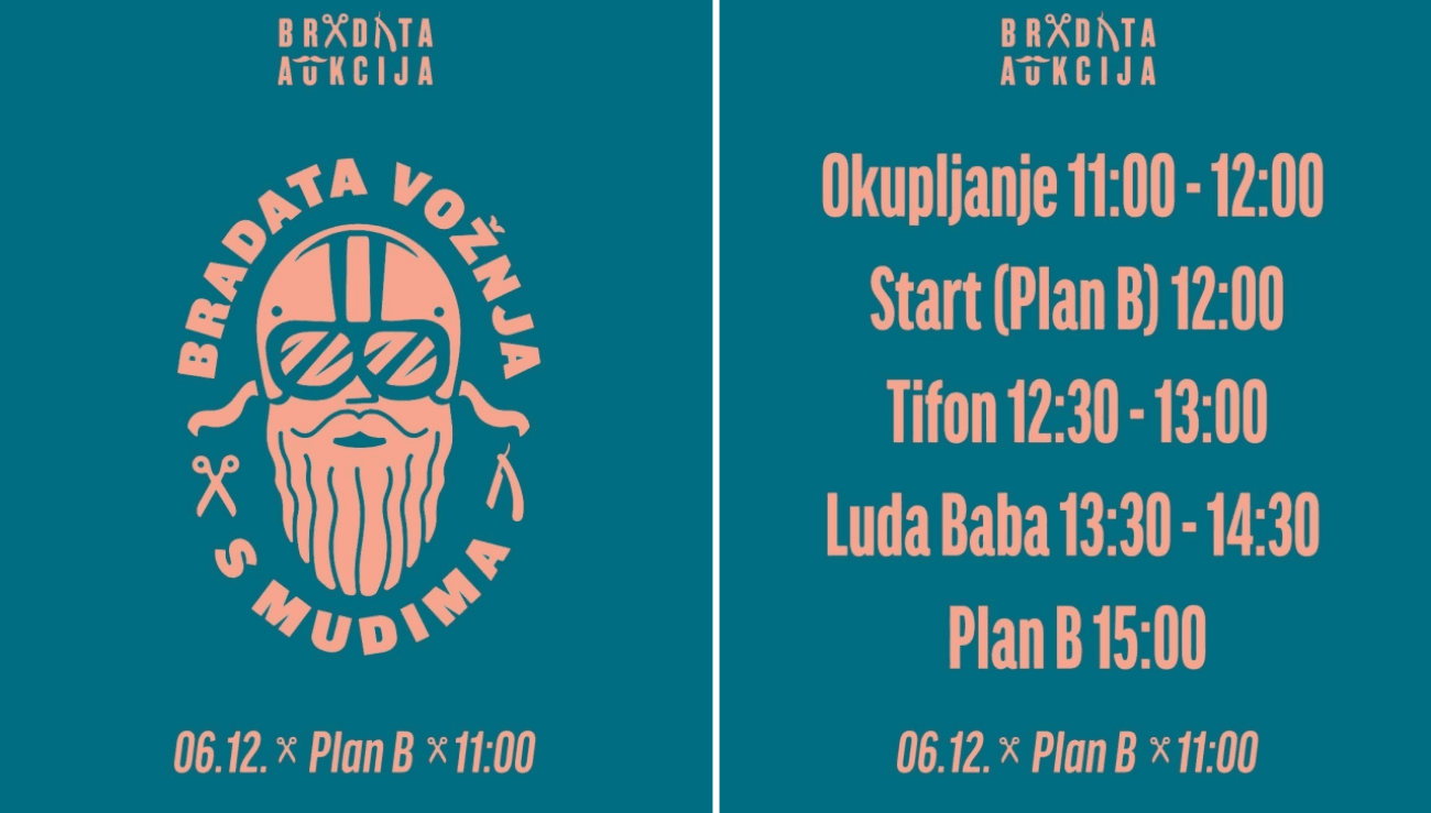 Završne pripreme za humanitarnu “Bradatu vožnju s mudima”: motociklisti iz cijele Dalmacije spremni za akciju