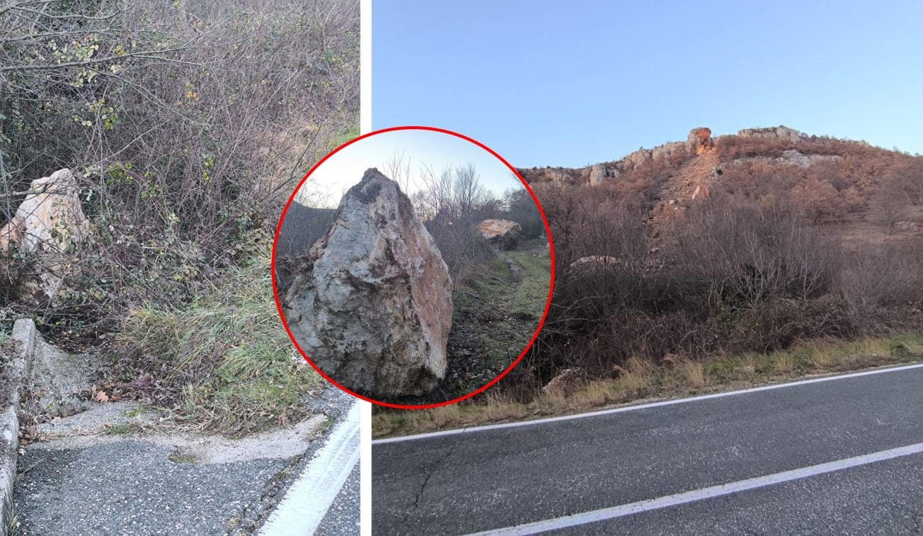Korak do tragedije? Opasan odron U Zagori: Komadi stijena stigli do same ceste, nikakvog znaka nema