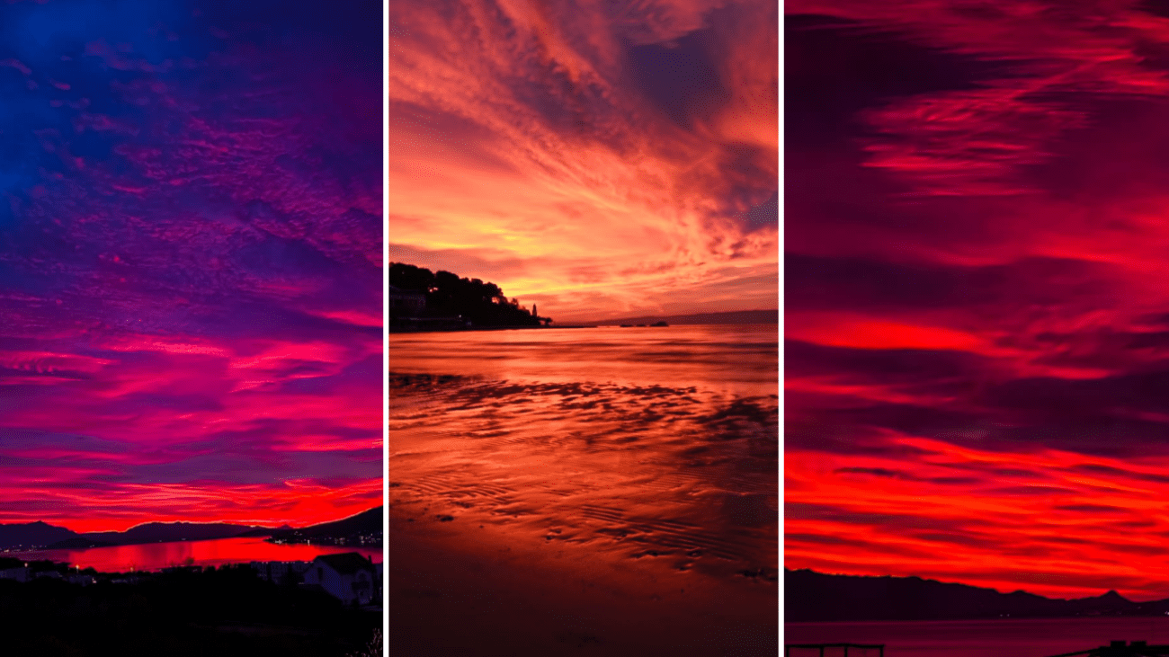 FOTO Diljem Dalmacije ljudi su jutros oduševljeno gledali u nebo. Pogledajte prizore