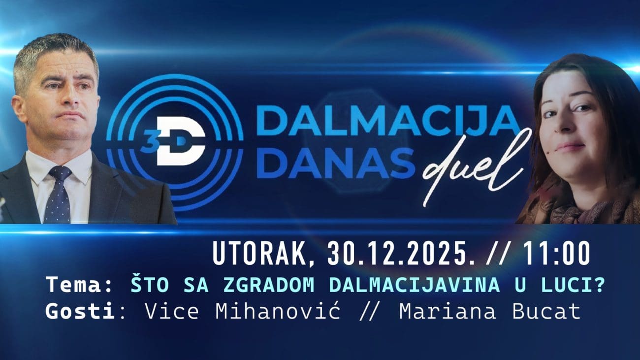 Koja je budućnost zgrade Dalmacijavina u splitskoj luci: hotel ili javni prostor? Pogledajte novi Dalmacija Danas Duel (UŽIVO, utorak 11 sati)