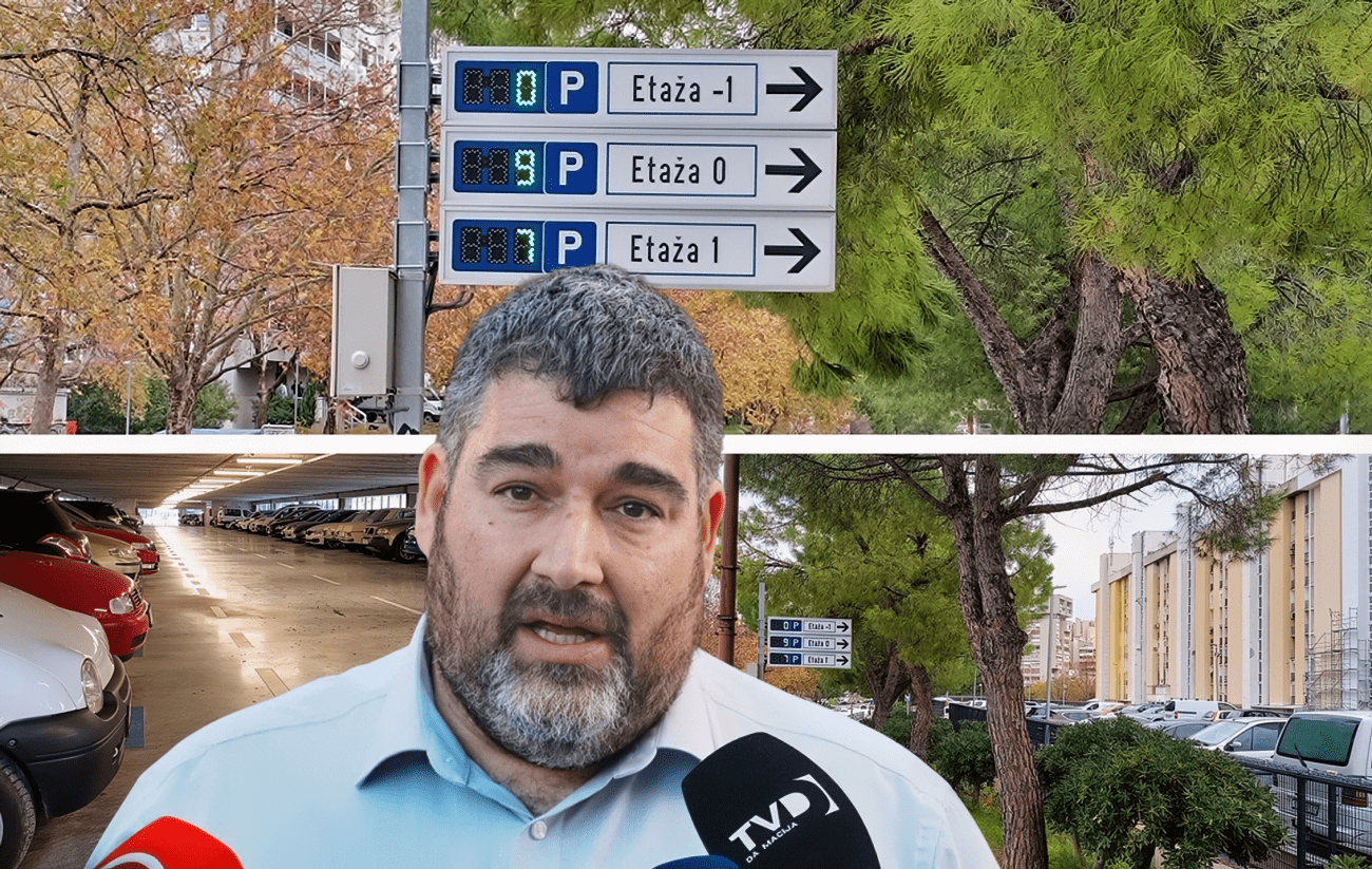 Kako znati koliko ima slobodnih mjesta u garaži u Dobrilinoj? Jer displeji uz prometnice nisu najprecizniji, znaju to u Split parkingu i najavljuju promjene