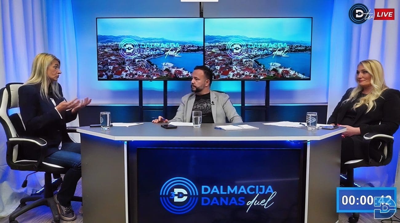 U tijeku je novi Dalmacija Danas duel. U gostima su nam došle Hana Matić i Melis Mladineo Brničević