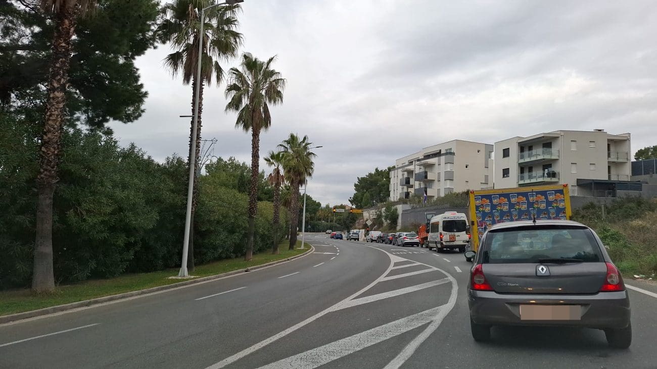 Opet gužva kroz Podstranu prema Splitu