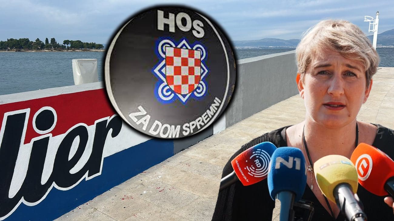 Drama oko murala u Supetru. Građani ustali protiv uklanjanja HOS-ovog grba. Evo što o svemu kaže supetarska gradonačelnica