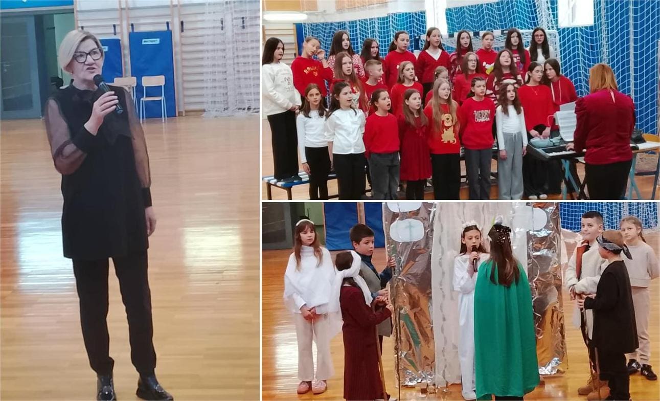 Stotinjak učenika u Hrvacama prenijelo prave vrijednosti Božića