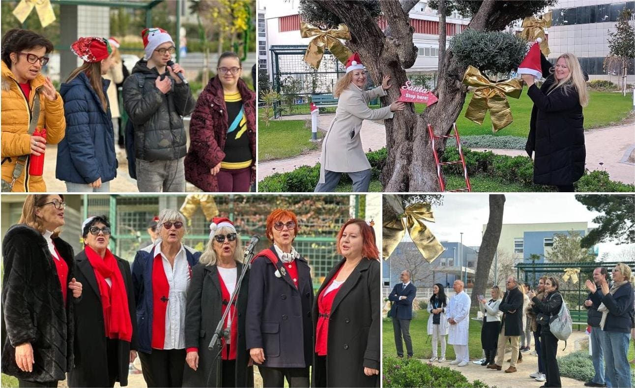 U bolničkom parku dogodila se prava božićna čarolija: Između onkologije i ginekologije zasjala je nada, imamo fotografije