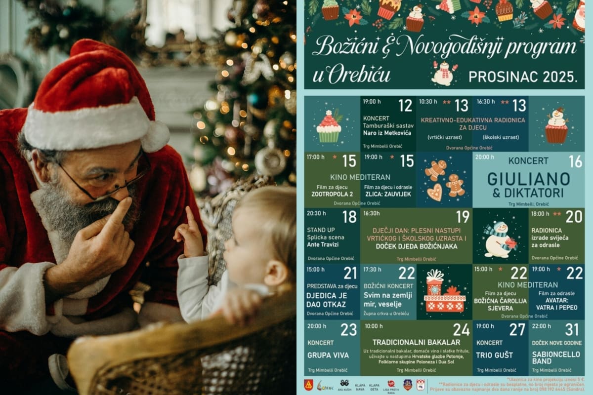 Prosinac u Orebiću prepun blagdanskih događanja i koncerata za sve generacije