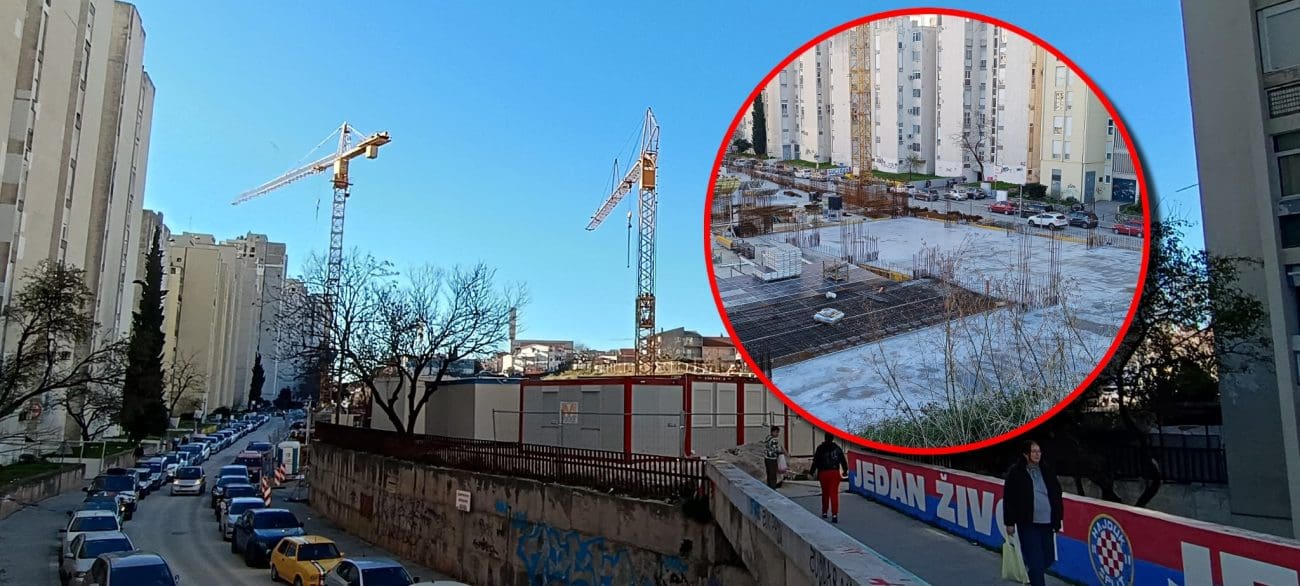 Najveća garaža u Splitu raste na Sućidru: 600 novih parkirnih mjesta i sportski sadržaji na krovu