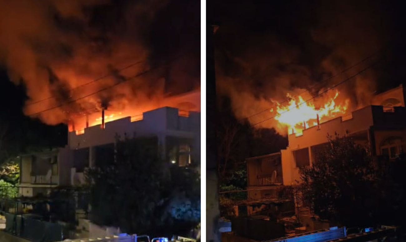 Planuo stan u Kaštel Novome. Plamen gutao sve pred sobom, na terenu policija i vatrogasci