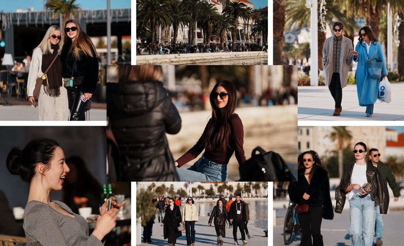 Jesu posljednji dani stare godine, ali najnovije krpice su 'must have'. Pogledajte kako su se Splićanke danas sredile za šetnju Rivom