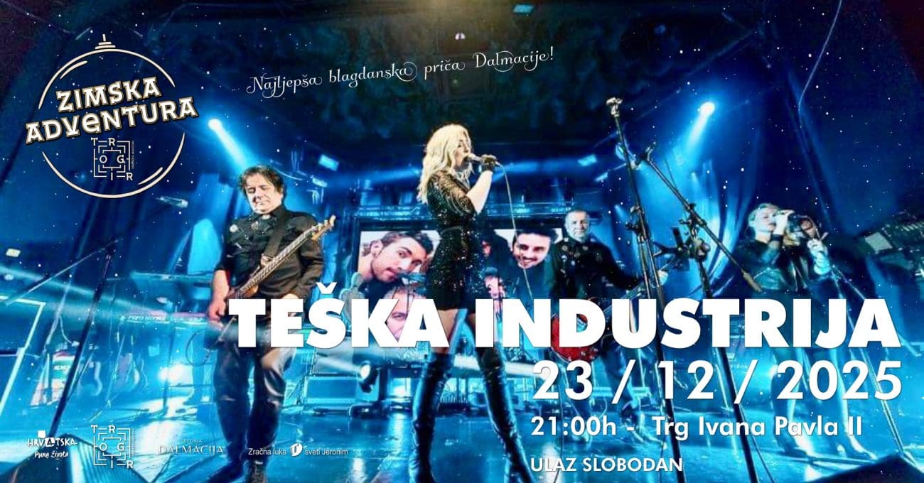 Zimska Adventura u Trogiru: večeras koncert Teške industrije, Badnjak uz bakalar i Trogirske kante