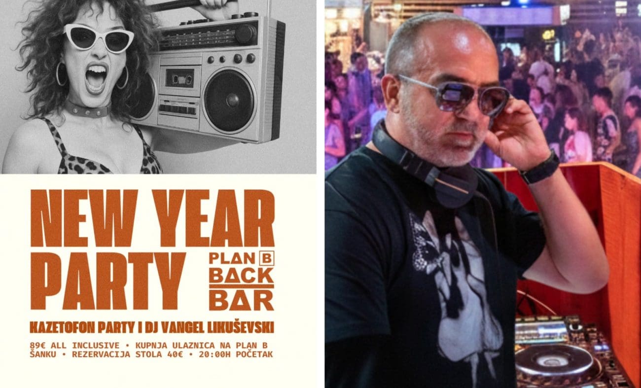 Plan B priprema spektakularan doček 2026.: Kazetofon party, all inclusive i ples do zore!