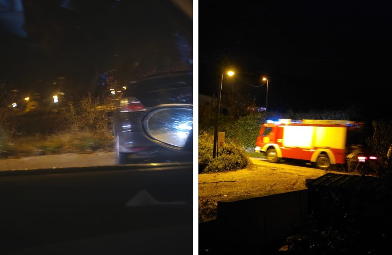 Rotacije i sirene prema Sitnom Gornjem: Automobil zapeo na prometnici, umalo završio u provaliji