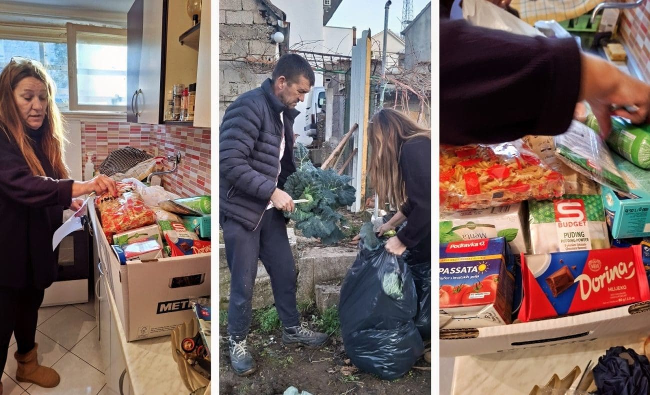Ruke ovih vrijednih ljudi posjetit će 41 osobu u potrebi. Zdravko je darovao punu kesu domaćeg kupusa
