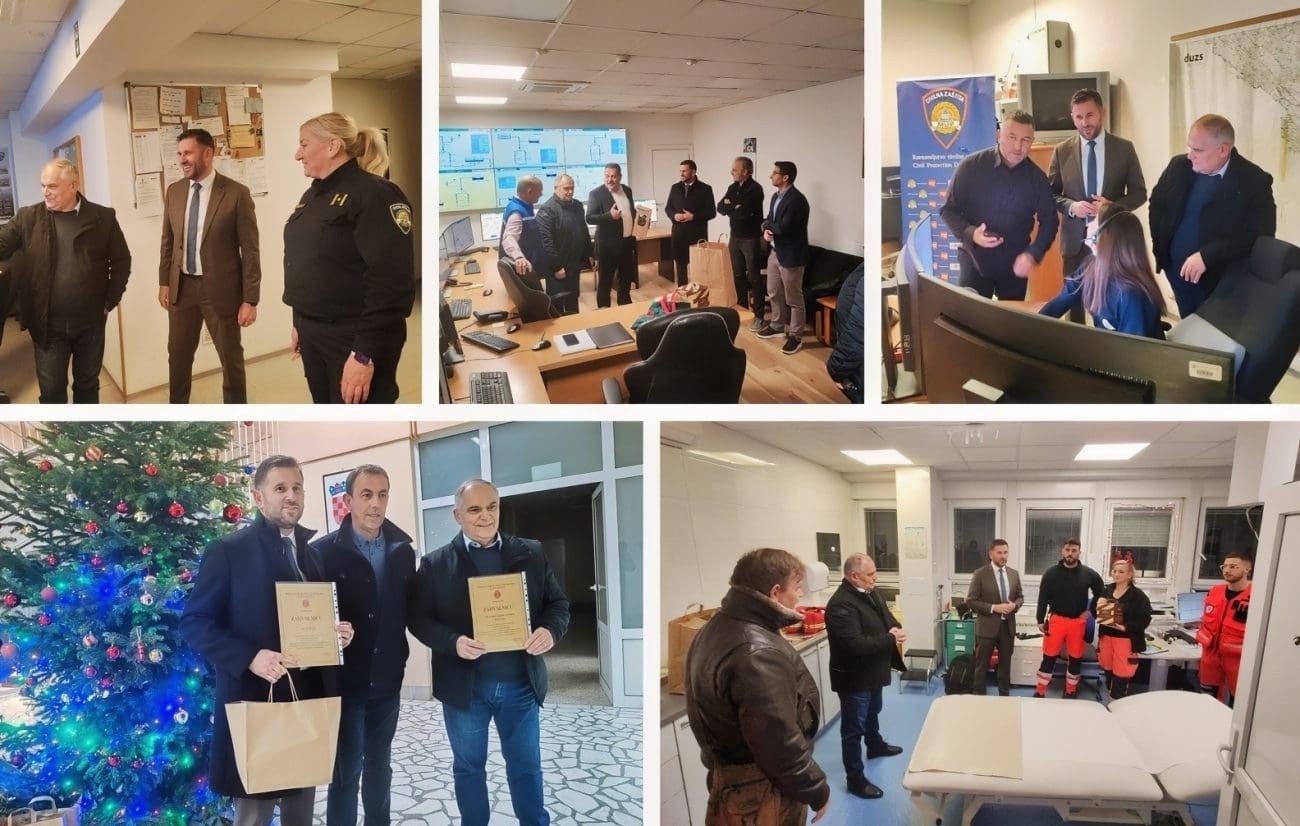 FOTO Boban i Šuta na Staru godinu obišli dežurne službe: "Stanje je relativno mirno na svim razinama"