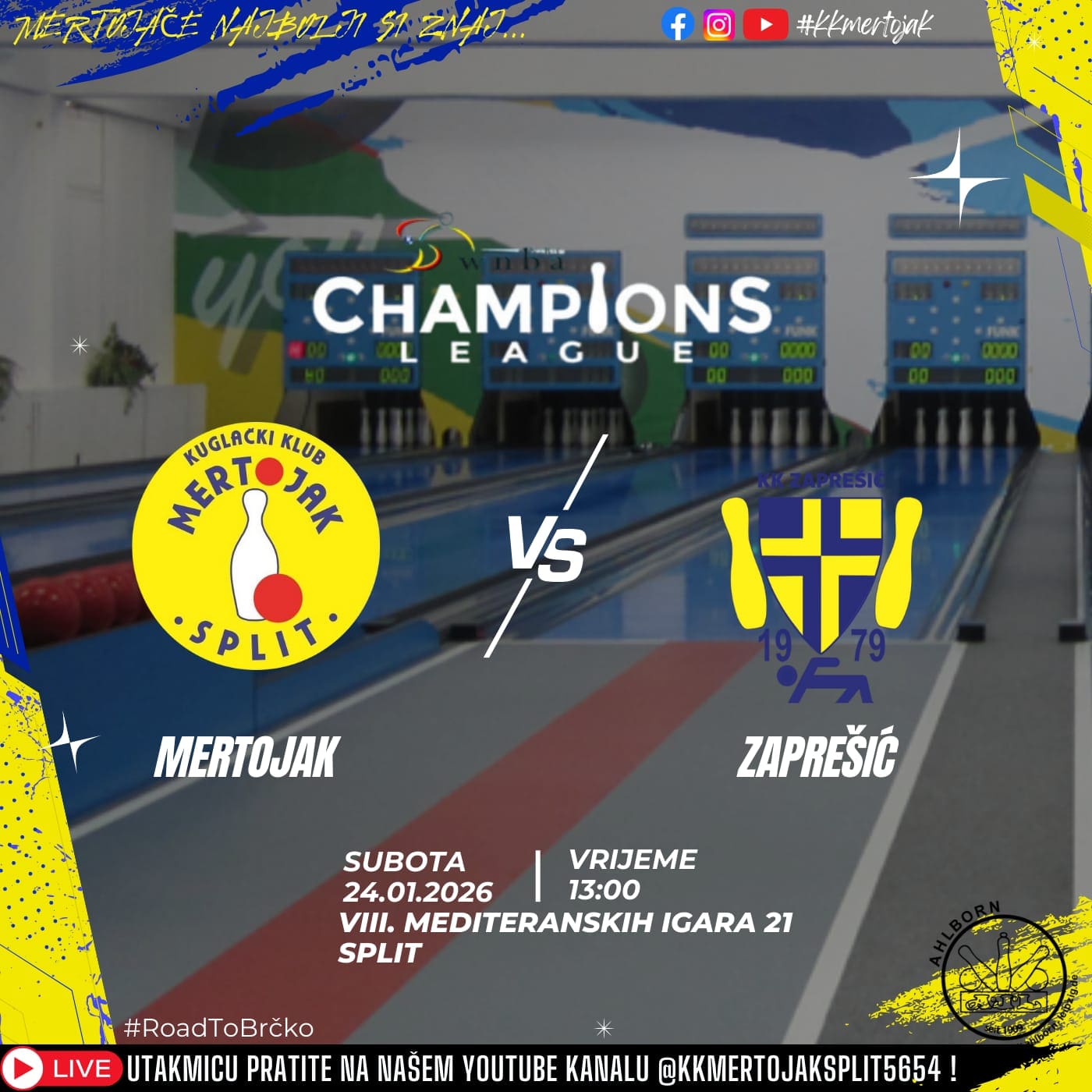 Mertojak i Zaprešić ponovno u Ligi prvaka: četvrtfinale počinje u Poljudu