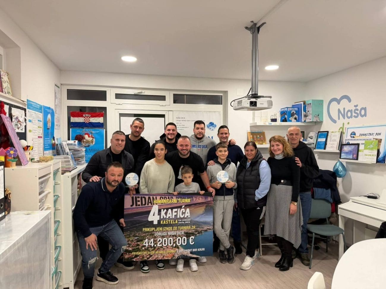 U humanitarnom turniru '4 kafića' prikupljeno 44.200 eura za udrugu 'Naša dica'