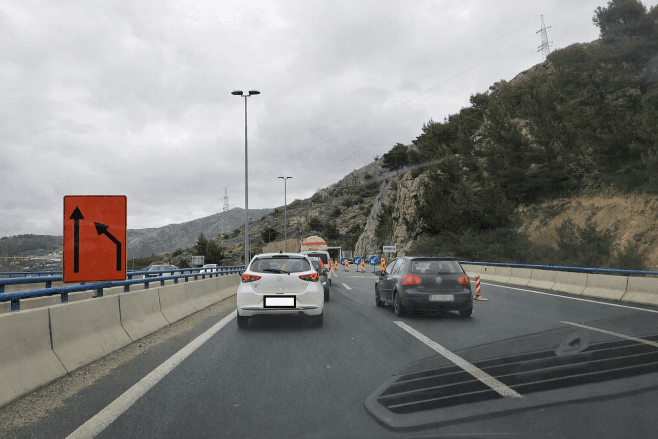 Veća je gužva na brzoj cesti u smjeru Dugopolja