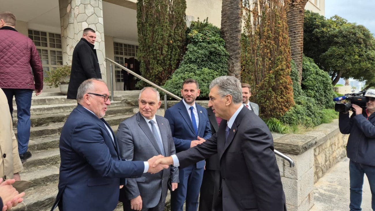 FOTO Plenković je u Splitu, traje sastanak u Banovini