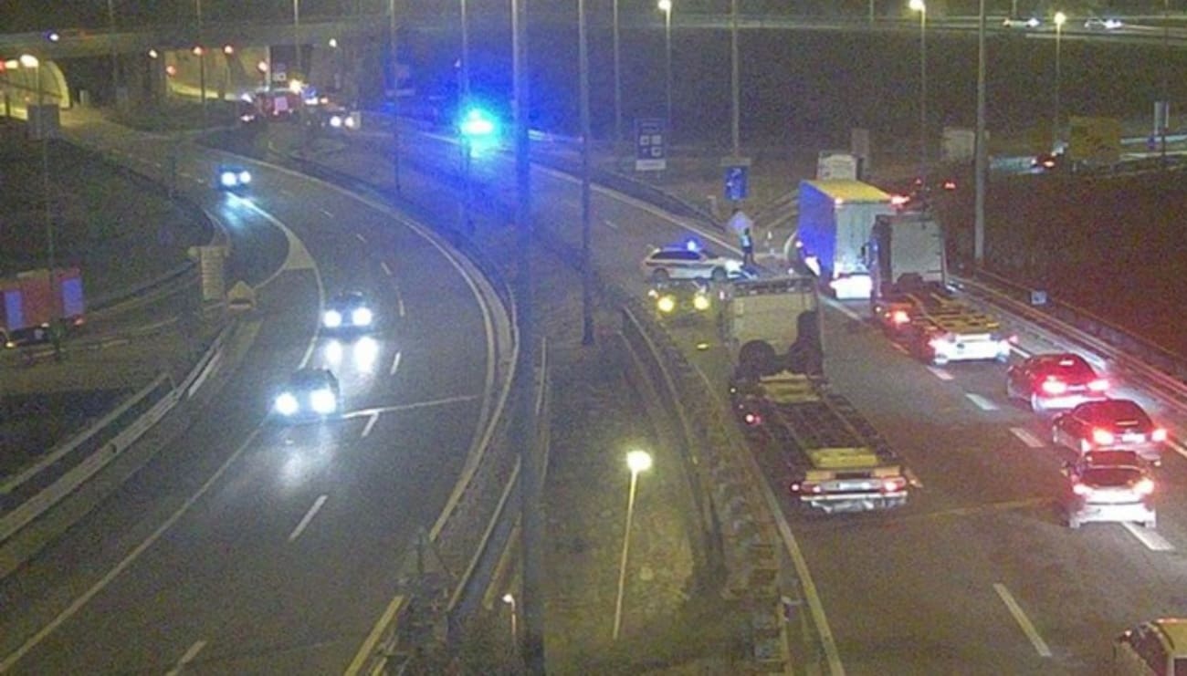 Zapalio se kamion u tunelu Škurinje