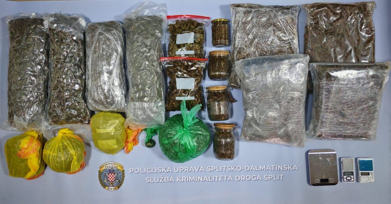 Splitska policija pronašla skoro 11 kilograma droge