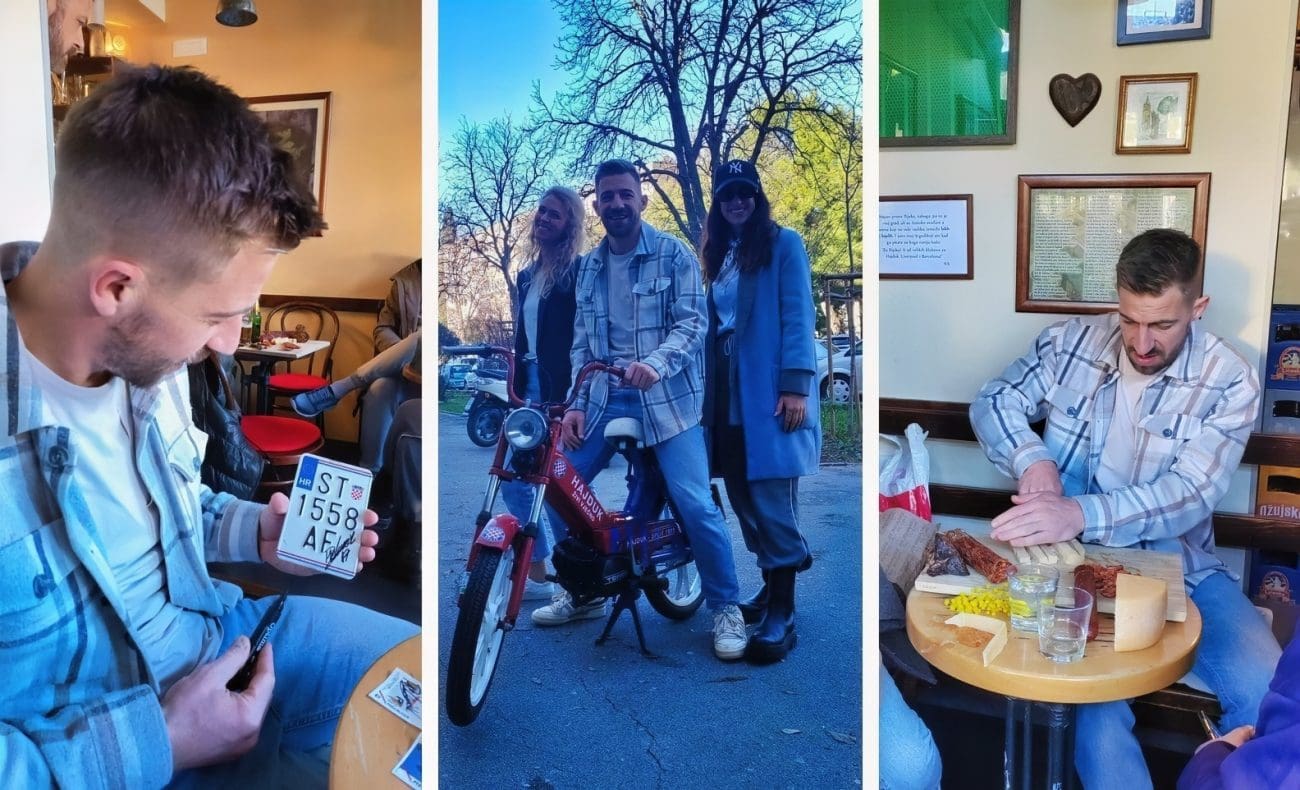 Prizor koji se rijetko viđa: Melnjak je stigao u jedan splitski kafić, a na poklon je dobio motor u bojama Hajduka!