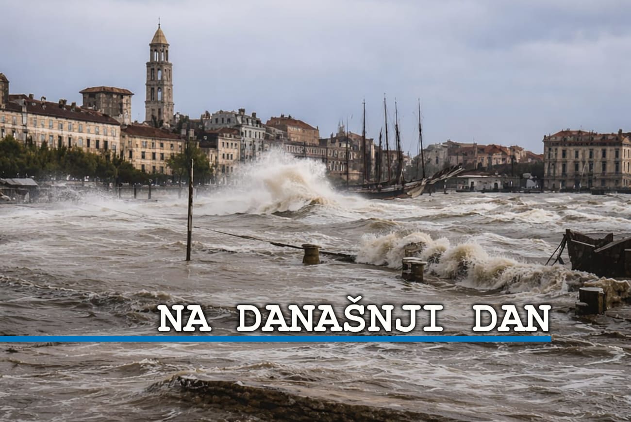 Dan kada su splitska Riva i dalmatinski gradovi bili pod morem. Oluja stoljeća koja je na moru donijela valove od 10 metara