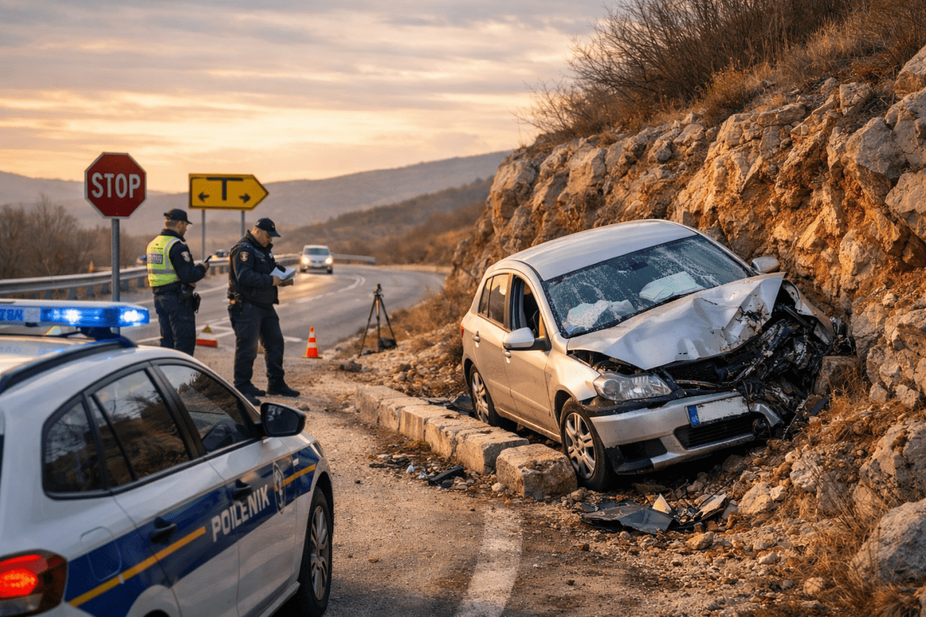 Tragična nesreća kod Knina: Preminuo 30-godišnjak
