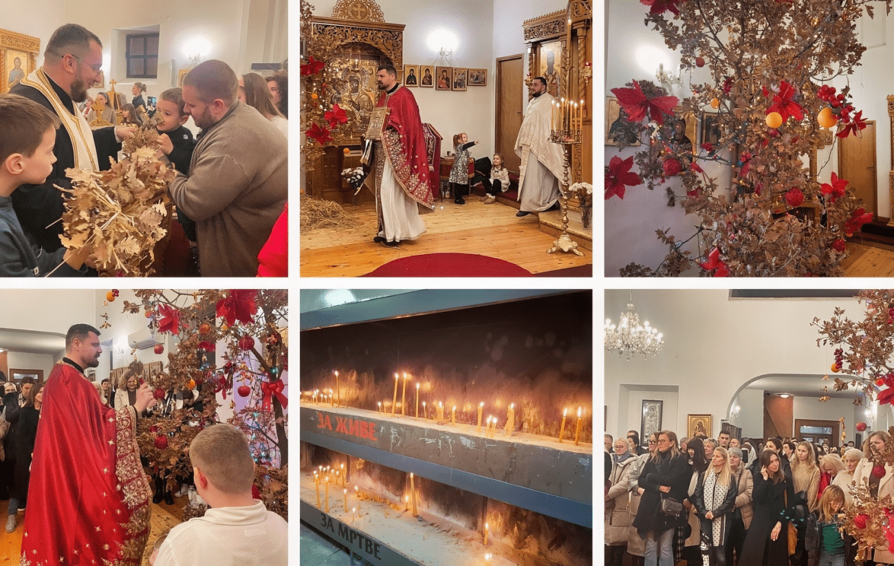 BOŽIĆ U SPLITU: Vjernici iz Rusije i Ukrajine bili zajedno na liturgiji