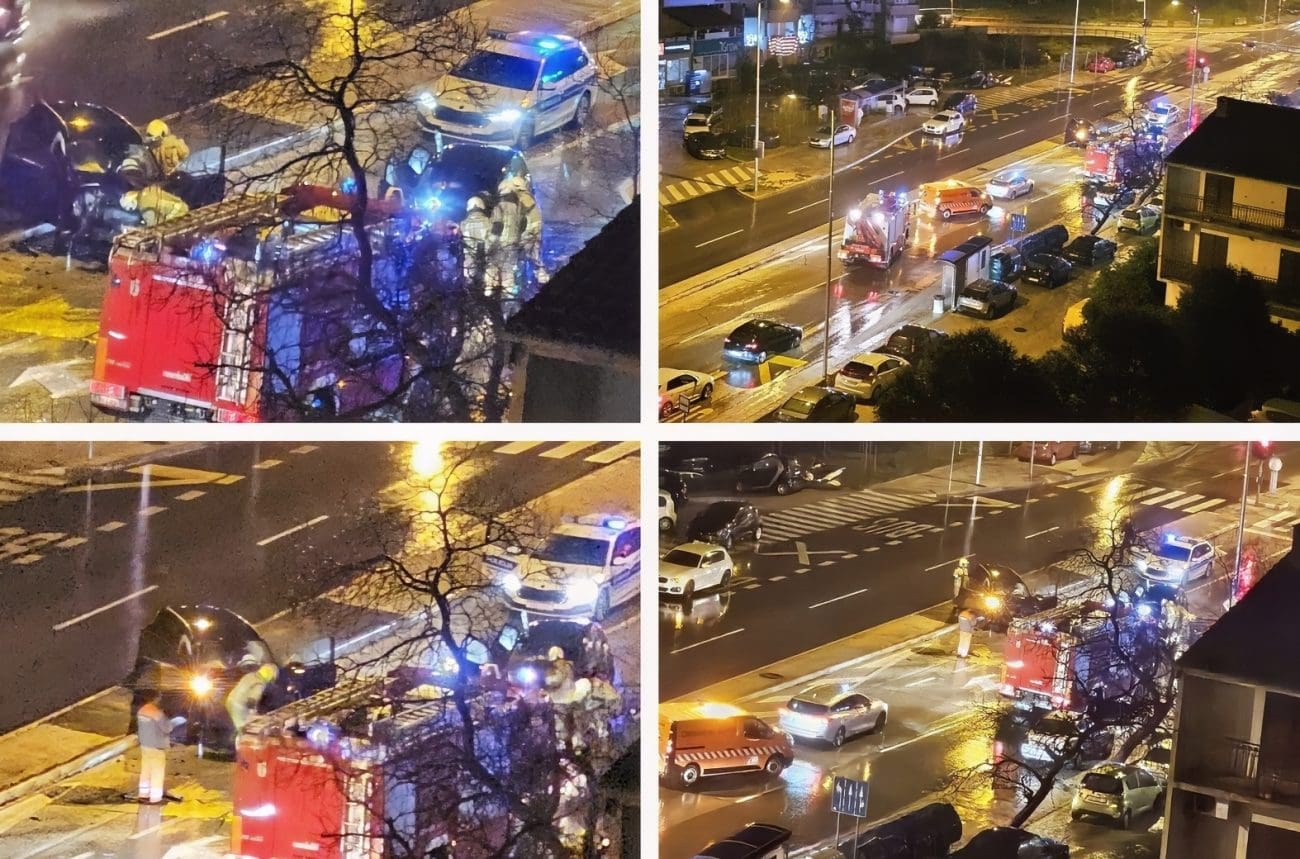 Prometna nesreća u Splitu. Dijelovi automobila po sve tri trake, dva vozila smrskana u sudaru!