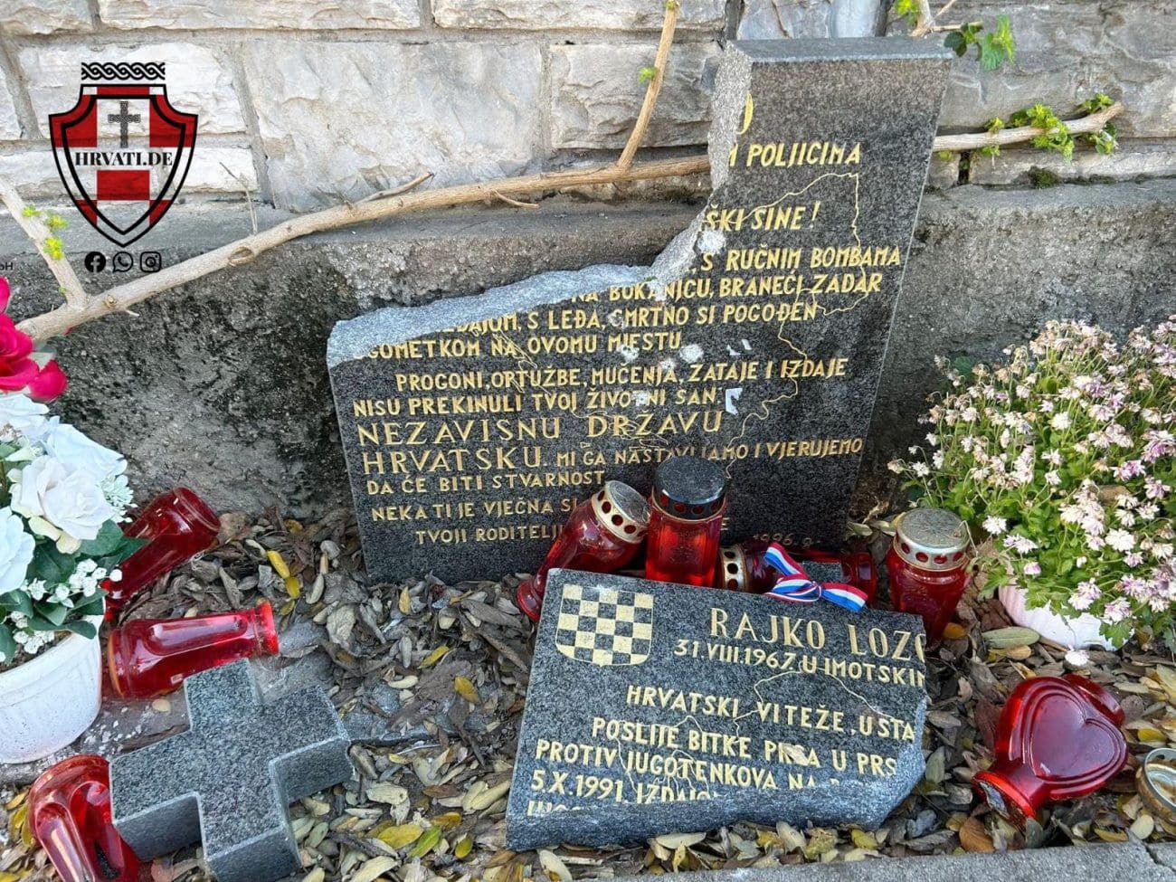 Pod okriljem noći postavljena nova spomen-ploča "ustaškom sinu" iz Imotskog