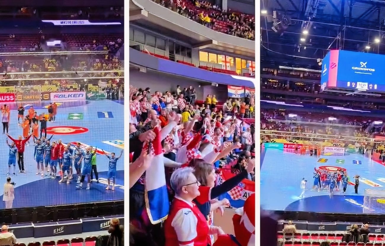 VIDEO Unatoč zabrani. Tribine grmjele "Ako ne znaš šta je bilo": Pogledajte kako su reagirali hrvatski rukometaši